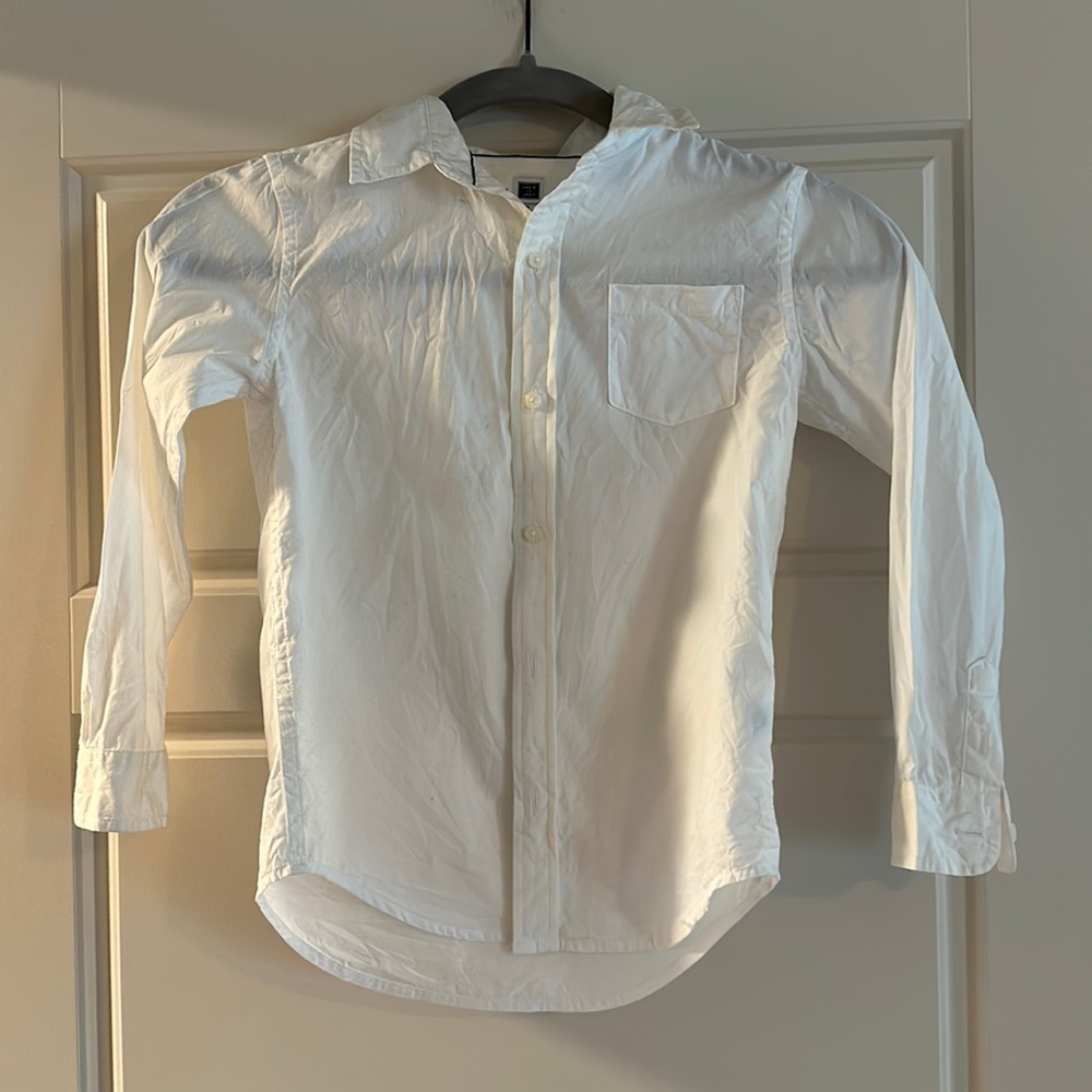 Janie and Jack White Oxford Boys Size 6